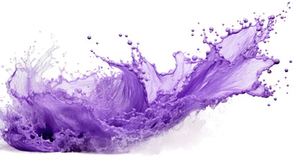 Wall Mural - frothing lavender purple foam splash erupting frozen in an abstract futuristic 3d texture isolated o