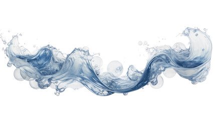Wall Mural - liquid lunar tides frozen in an abstract futuristic 3d texture isolated on a transparent background,