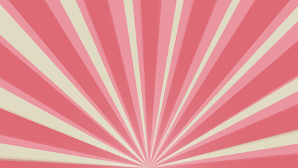 Wall Mural - Sun burst background in pink colors. Geometric abstract design glow effect. Comic. Simply ray decoration. Circus style. Fantasy Vector illustration