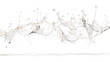 © Perfect PNG - shimmering sunlit dew water splash frozen in an abstract futuristic 3d texture isolated on a transparent background, generative ai