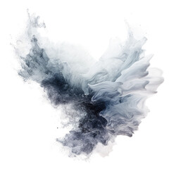 Wall Mural - flowing cosmic stardust frozen in an abstract futuristic 3d texture isolated on a transparent backgr
