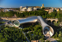 Rhike Park Music Theatre And Exhibition Hall In Tbilisi, Georgia.