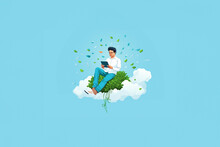 Sitting On A Cloud, Illustration 