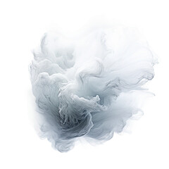 Wall Mural - puff of light smoke in an abstract futuristic 3d texture isolated on a transparent background, gener