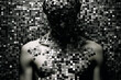 © Surachetsh - a man fragmented into cube-like pieces, forming a mosaic that represents feelings of confusion, suspicion, pressure, and depression experienced. Generative AI.