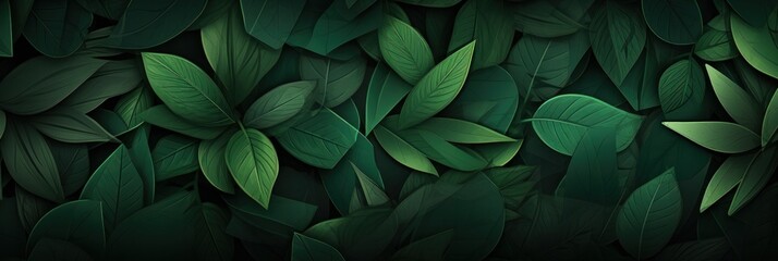  illustration of tropical leaves background, generative AI