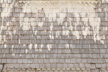 Wall Mural - weathered wooden tile texture