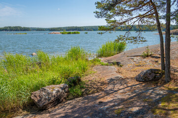 Wall Mural - Coastal view in summer, Linlo, Kirkkonummi, Finland