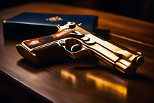 Elegant Golden Pistol 