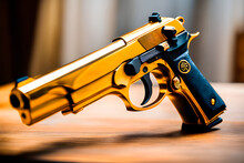 Elegant Golden Pistol 