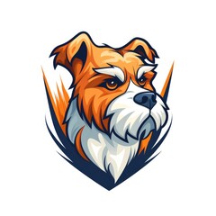 Sticker - Dog mascot illustration, AI generated Image