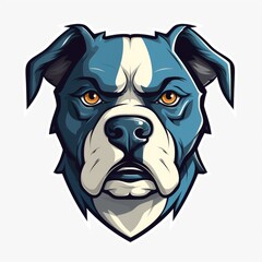 Sticker - Dog mascot illustration, AI generated Image