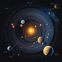 Wall Mural - cosmos solar system