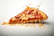 © Tymofii - Slice of tasty pizza with cheese dripping in ai generated