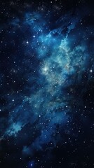 Stars in night sky web banner space background