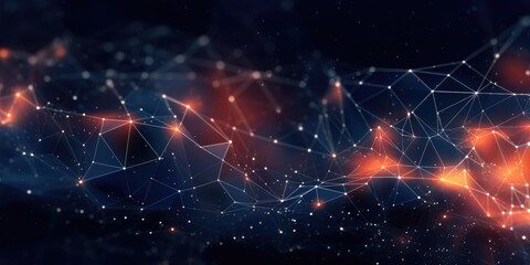 Technology network background