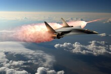 Hypersonic Plane Breaking Sound Barrier