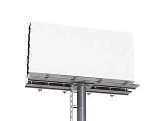 Wall Mural - Outdoor Billboard White Blank Rendered Mockup