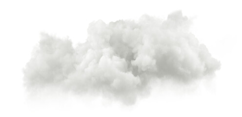Aufkleber - Serene white clouds daytime cut out transparent backgrounds 3d render png