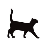 Fototapeta Koty - cat icon black cat icon 