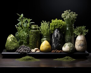 Poster - still life with fresh herb