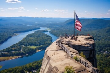 Wall Mural - Chimney Rock State Park in North Carolina travel picture