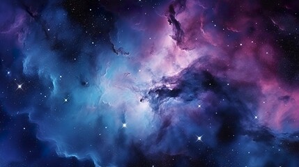 Wall Mural - subtle galaxy in purple and blue and black and white color.