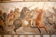 © FrameFlow - Alexander mosaic also know as Battle of issus mosaic from house of the faun in Pompei, Generative AI