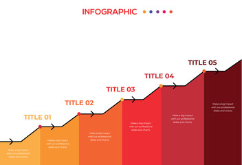 Poster - Infographic design template. Creative concept with 5 steps