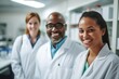 © id512 - female doctor standing with colleagues in clinic on blurry background