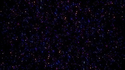 Wall Mural - Animated Purple and Blue Star Particles