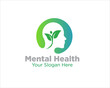 mental health nature logo for medical service and clinic logo