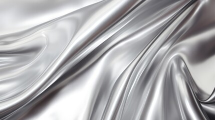 silver silk background. Generative AI