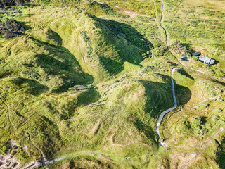 Wall Mural - Svinklovene natural cliffs sea slopes phenomenom in Thy rural Denmark