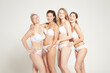 © Connect Images - Young women posing in underwear, real women