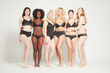 © Connect Images - Young women posing in underwear, real women
