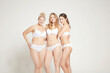 © Connect Images - Young women posing in underwear, real women