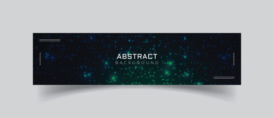 Wall Mural - linkedin banner with light background