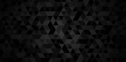 Seamless black dark backdrop grayscale background. Many rectangular. Abstract black and white geomatics patter diamond triangular square wallpaper background.