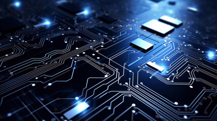 abstract  digital technology future background for business network, banner, Artificial Intelligence Business, Analytics
