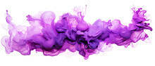 Isolated Purple Liquid Watercolor Splash