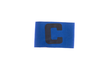 captain sport football armband isolated on white background