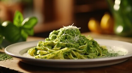 Wall Mural - Pasta with pesto