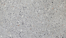 Gray Terrazzo Texture. Polished Concrete Floor And Wall Pattern. Color Surface Marble And Granite Stone, Material For Decoration