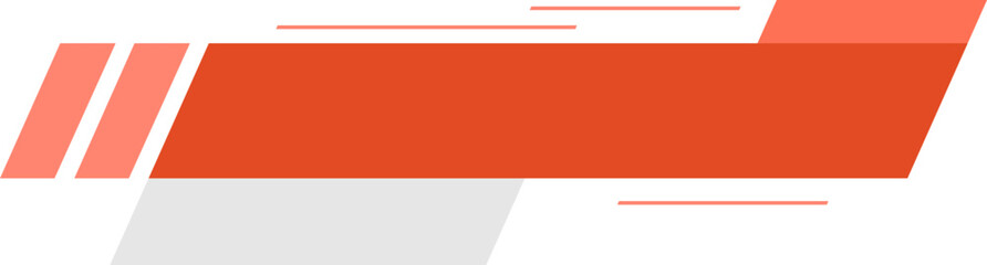 Wall Mural - Orange News Lower Third Element