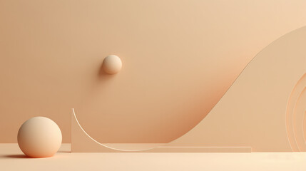 Wall Mural - Simple Nude Colors Abstract Background 