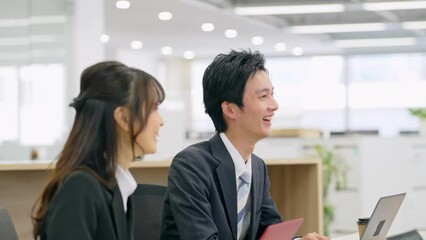 Wall Mural - 会議するビジネスグループ
