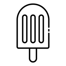 Sweet Popsicle  Outline Icon