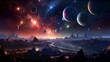 The best view of the galaxy, universes, solar systems, planets, parallel realities,