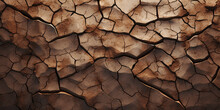 A Cracked Earth Texture With Realistic Soil And Rock Details.